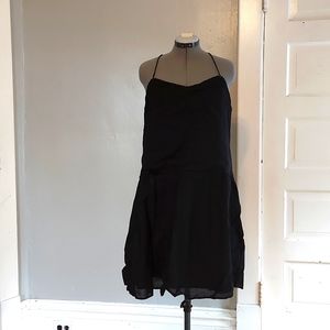 Gap black cotton embroidered sundress Large Tall brand new with tags